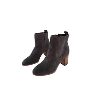 Gray Suede Meaghan Booties by Violet & Red | 7.5 & 10